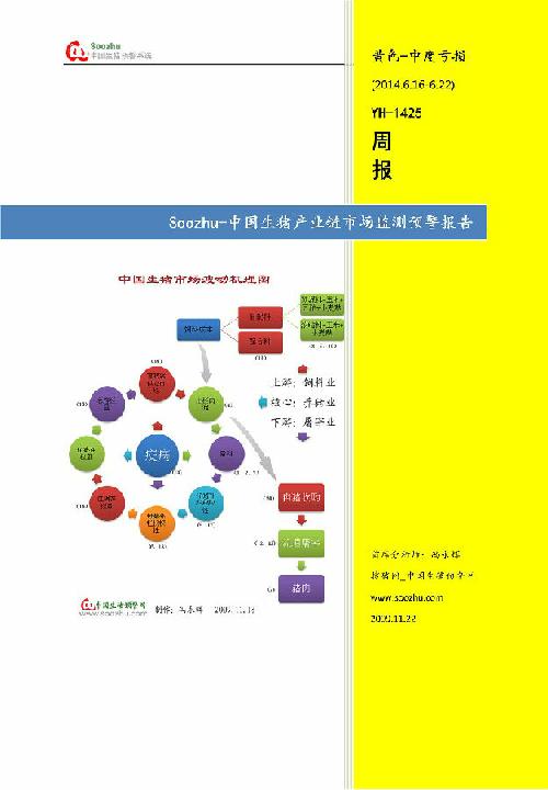 搜豬預(yù)警YH1425周報(bào)--中國生豬產(chǎn)業(yè)鏈?zhǔn)袌?chǎng)監(jiān)測(cè)預(yù)警報(bào)告